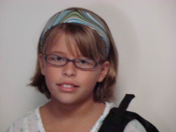 holly on the first day of school....5th 